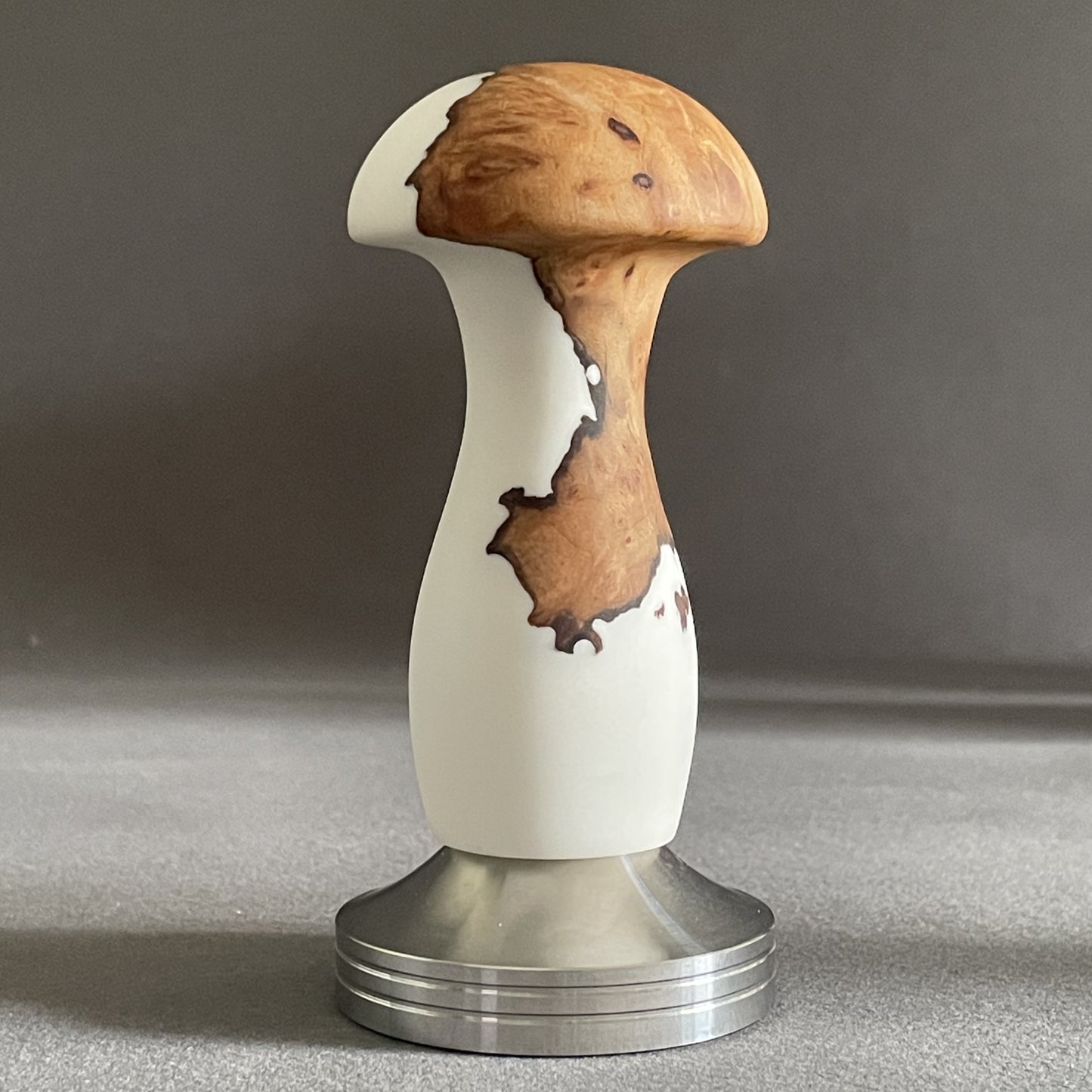 Handmade Resin+Wood Mushroom 54mm Coffee Tamper MT025
