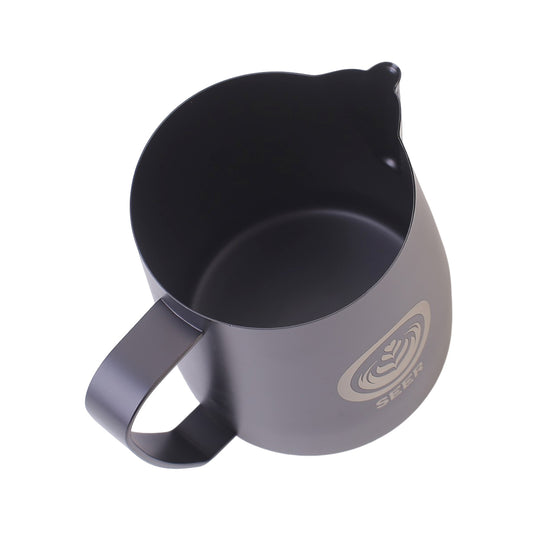 VS002 New Latte Art Competition Spout Pitcher 650ML-Matt Black