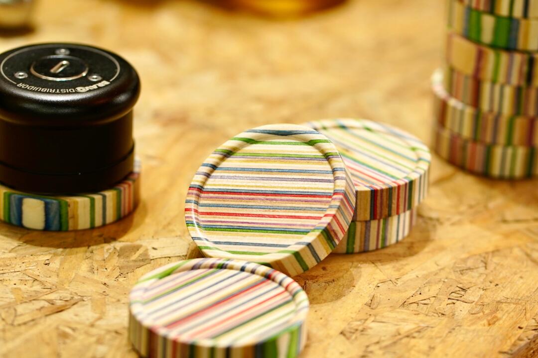 Handmade Skateboard Wooden Pad For Baristas