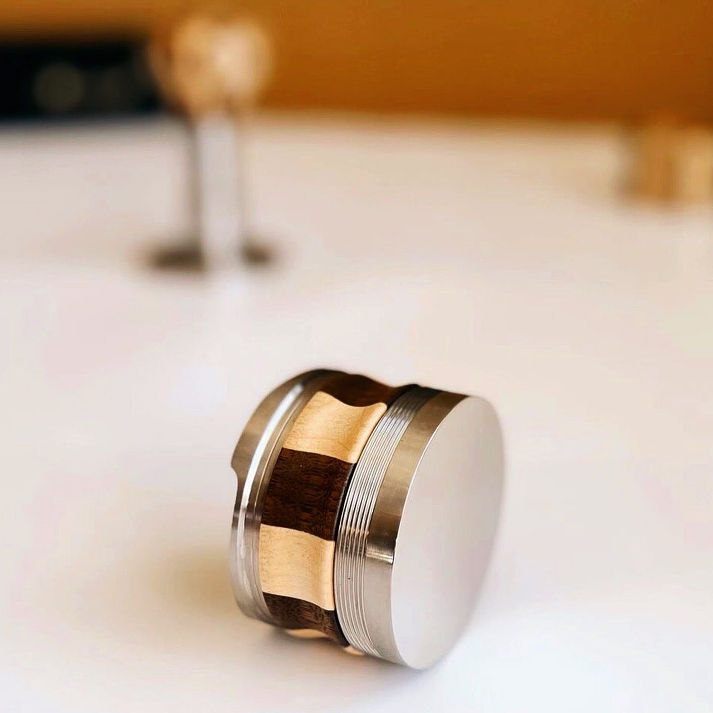 58MM Wooden 2 in 1 Espresso Tamper and Distribution Tool