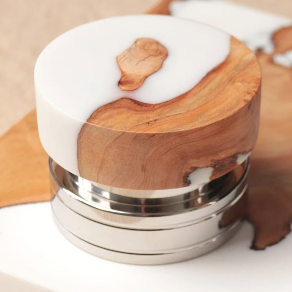 Handmade High-Class 58MM Coffee Tools Set (Distributor+Portafilter+Dosing Funnel)