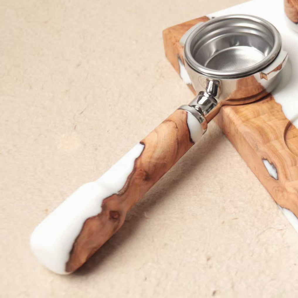 Handmade High-Class 58MM Coffee Tools Set (Distributor+Portafilter+Dosing Funnel)