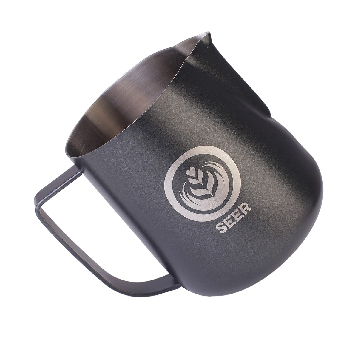 S003 Latte Art Milk Jug 700ML (Customize Logo) Teflon Black