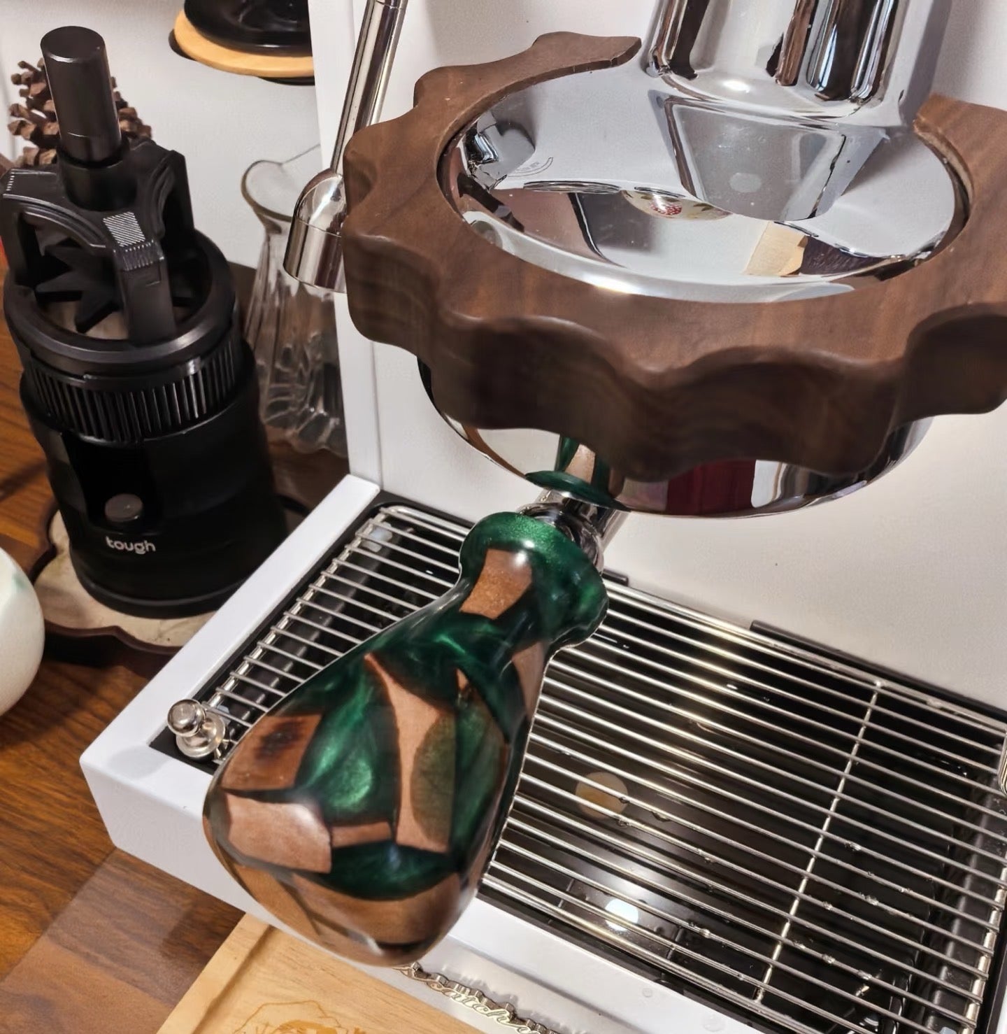 Handmade Coffee Portafilter Resin Handle M10 Screw